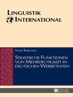 cover image of Stilistische Funktionen von Mehrdeutigkeit in deutschen Werbetexten